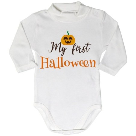 Body lupetto neonato my first halloween con zucca