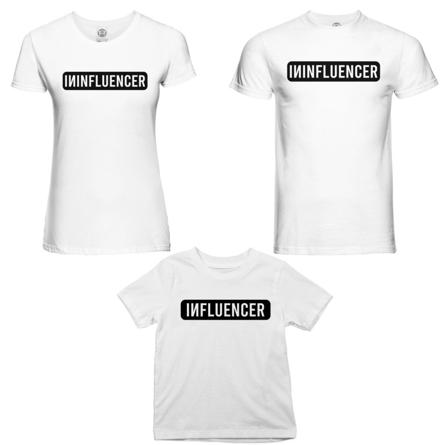 Tris t-shirt adulti bambino ininfluencer Per la famiglia