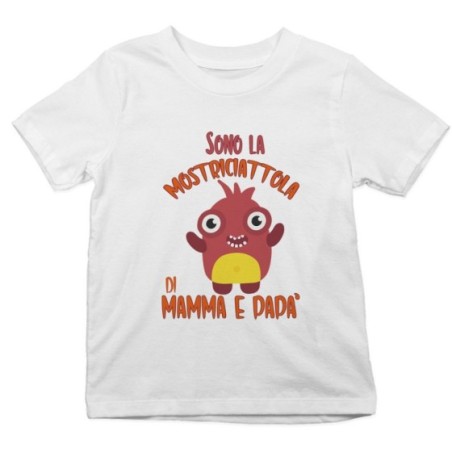 T-shirt bambino sono il mostriciattolo la mostriciattola...