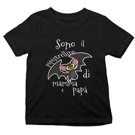 T-shirt bambino sono il pipistrellino di mamma e papà Halloween