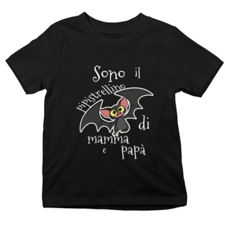T-shirt bambino sono il pipistrellino di mamma e papà