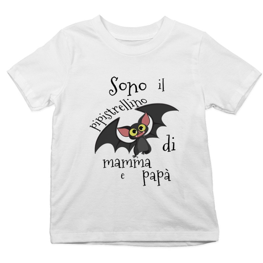 T-shirt bambino sono il pipistrellino di mamma e papà Halloween