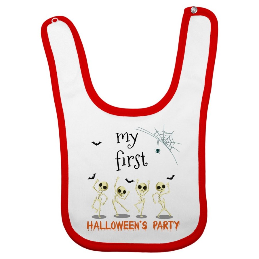 Bavaglino neonato my first halloween's party ! Halloween