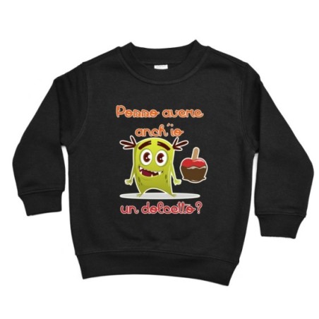 Felpa bambino posso avere anch'io un dolcetto?