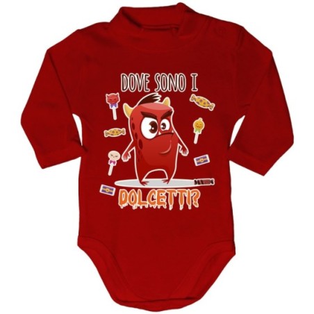 Body lupetto neonato mostriciattolo dove sono i dolcetti? Halloween