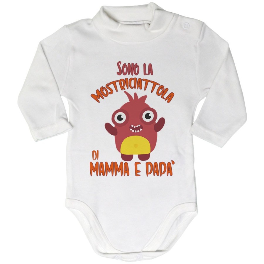 Body lupetto neonato sono il mostriciattolo la mostriciattola di mamma e papà Halloween