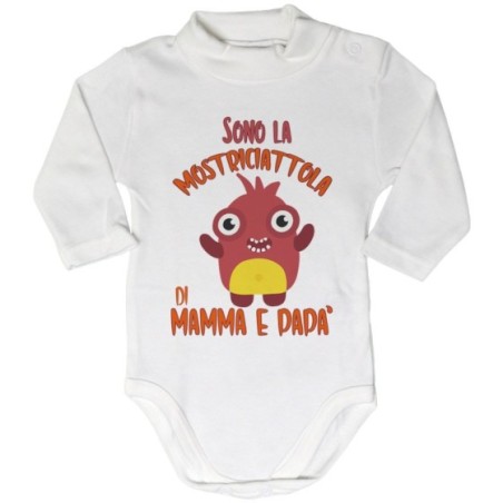 Body lupetto neonato sono il mostriciattolo la mostriciattola di mamma e papà Halloween