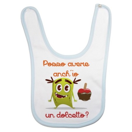 Bavaglino neonato posso avere anch'io un dolcetto? Halloween