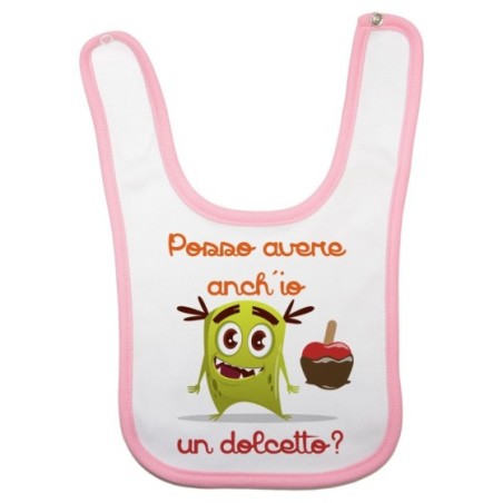 Bavaglino neonato posso avere anch'io un dolcetto? Halloween