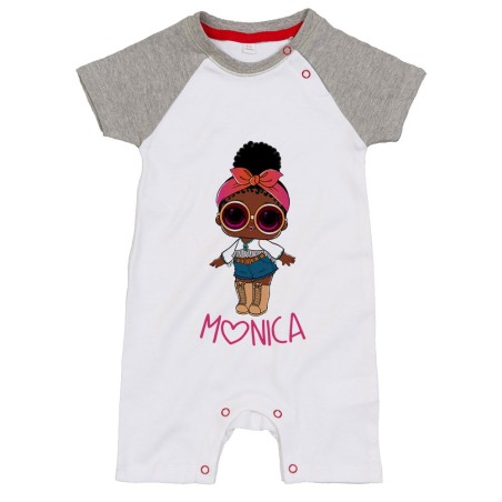 Pagliaccetto neonata personalizzato con nome lol con la...
