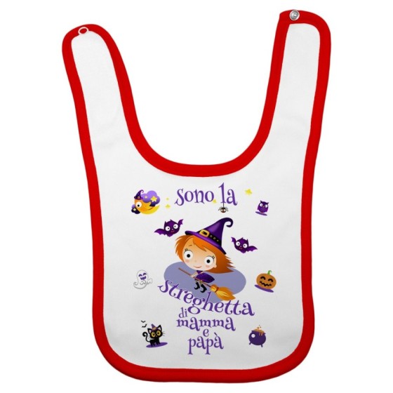 Bavaglino neonato sono la streghetta di mamma e papà Halloween