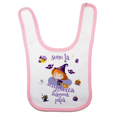Bavaglino neonato sono la streghetta di mamma e papà Halloween