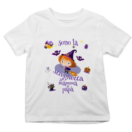 T-shirt bambino sono la streghetta di mamma e papà