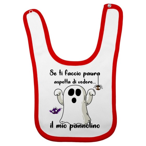 Bavaglino neonato se ti faccio paura aspetta di vedere il mio pannolino Halloween
