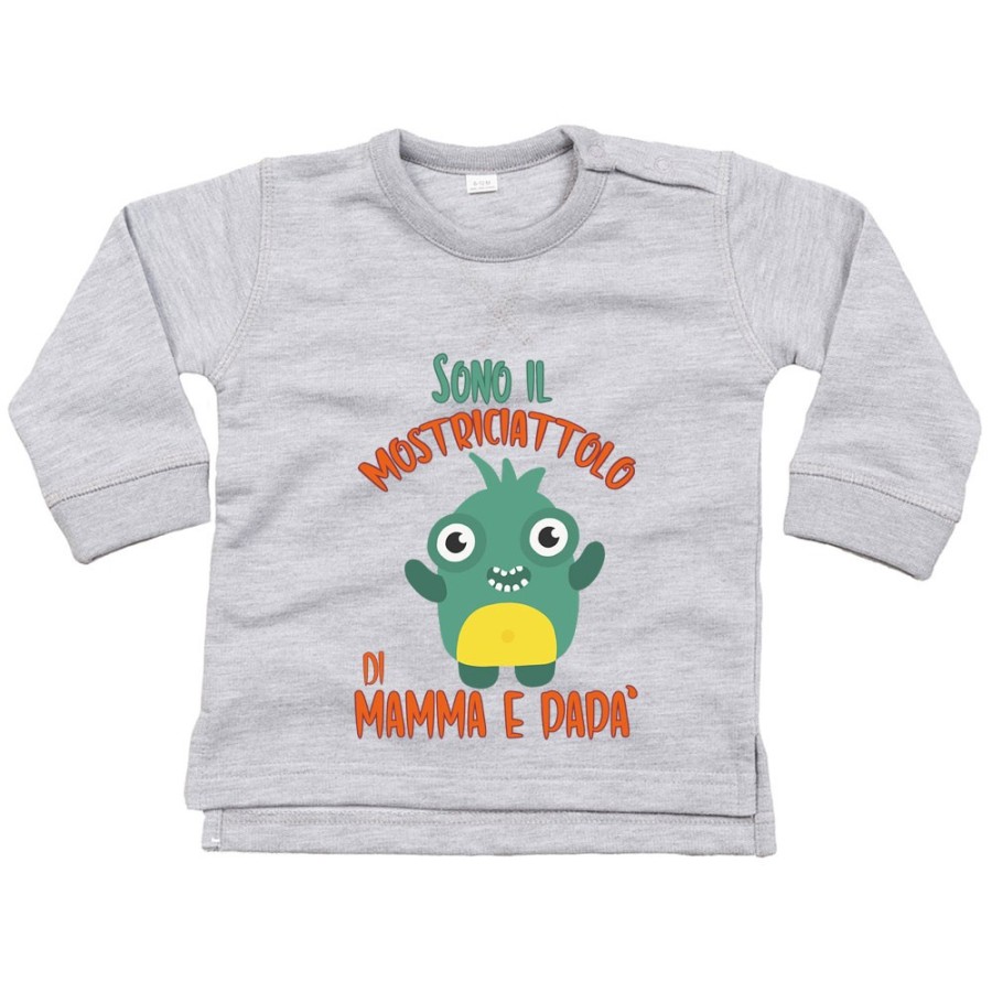 Felpa neonato sono il mostriciattolo la mostriciattola di mamma e papà Halloween