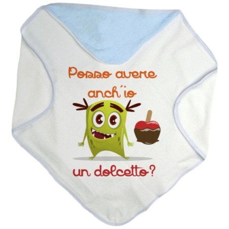Accappatoio neonato posso avere anch'io un dolcetto?