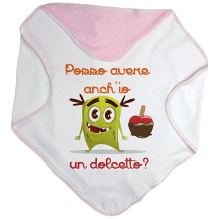 Accappatoio neonato posso avere anch'io un dolcetto? Halloween