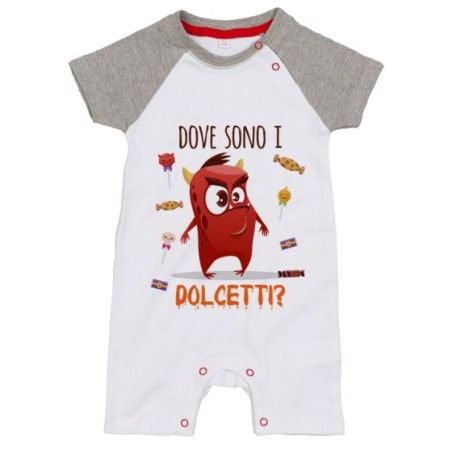 Pagliaccetto neonato mostriciattolo dove sono i dolcetti? Halloween