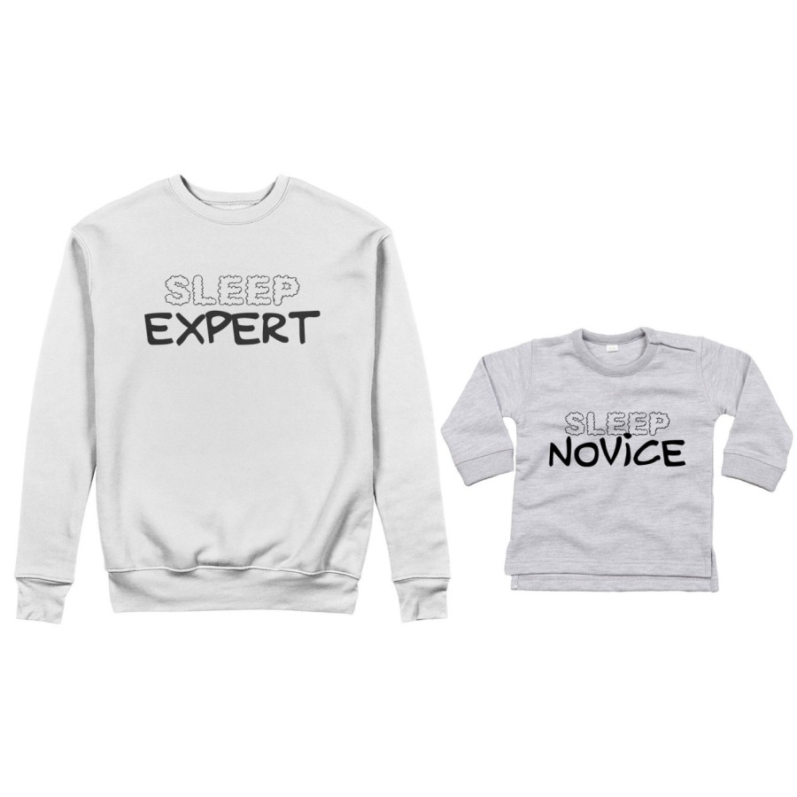 Coordinato felpe o body lupetto neonato madre figlio sleep expert sleep novice Per la mamma