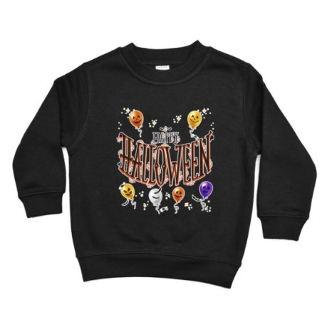 Felpa bambino happy halloween con palloncini terrificanti watercolor Halloween