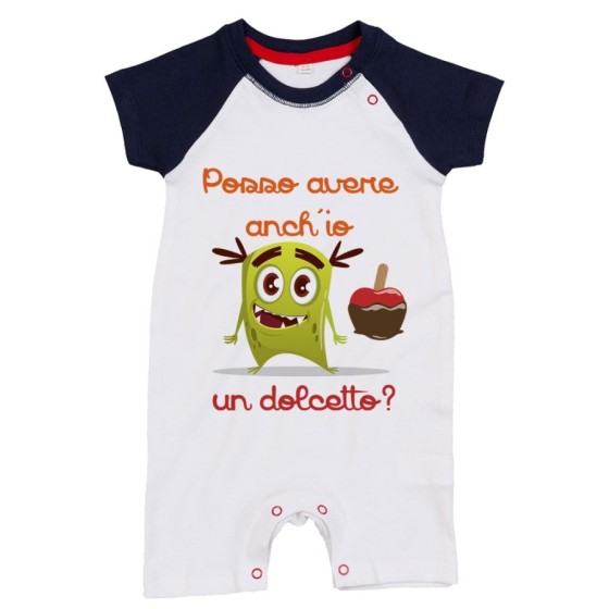 Pagliaccetto neonato posso avere anch'io un dolcetto? Halloween