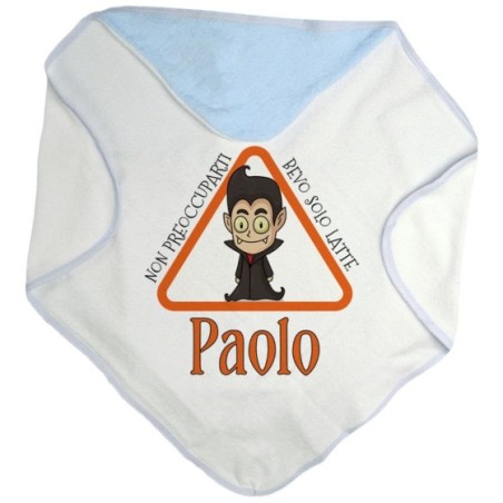 Accappatoio neonato personalizzato con nome non...