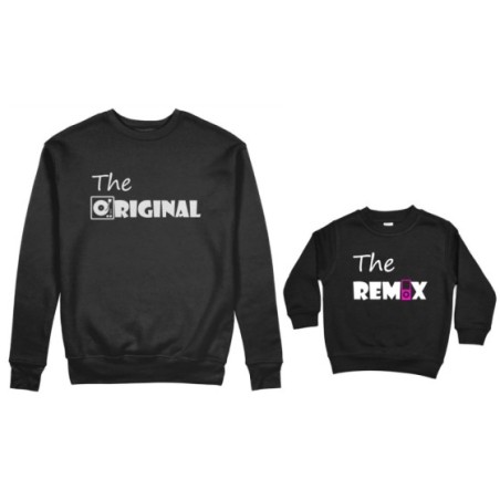 Coordinato felpe padre figlio the original the remix music