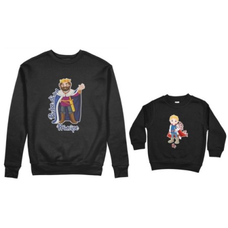 Coordinato felpe padre figlio padre di un principe figlio di un re Per il papà
