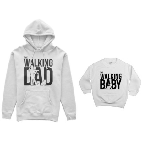 Coordinato felpe padre figlio the walking dad the walking...