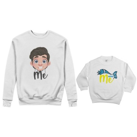 Coordinato felpe padre figlio me erik mini flounder