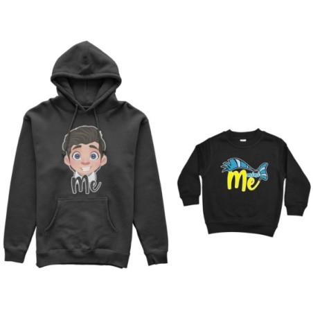 Coordinato felpe padre figlio me erik mini flounder Per il papà