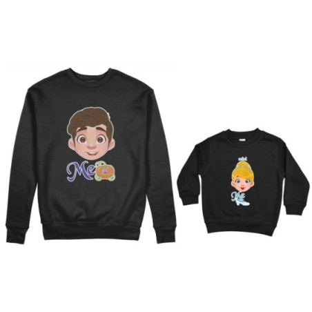 Coordinato felpe padre figlia me principe azzurro mini...