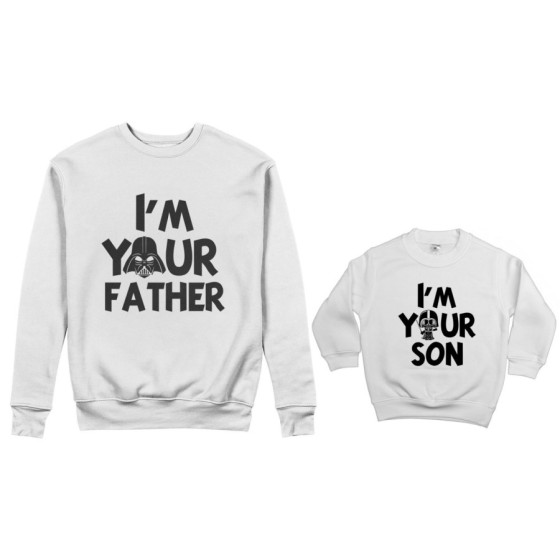 Coordinato felpe padre figlio i am your father i am your son Per il papà 2