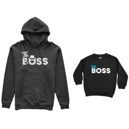 Coordinato felpe padre figlio the boss little boss