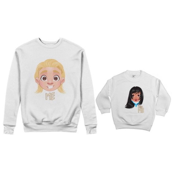 Coordinato felpe padre figlia me john smith  mini pocahontas Per il papà 2
