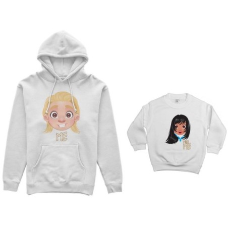 Coordinato felpe padre figlia me john smith  mini pocahontas Per il papà