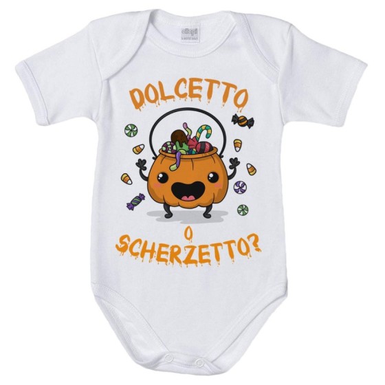 Body neonato con zucca dolcetto o scherzetto? Halloween