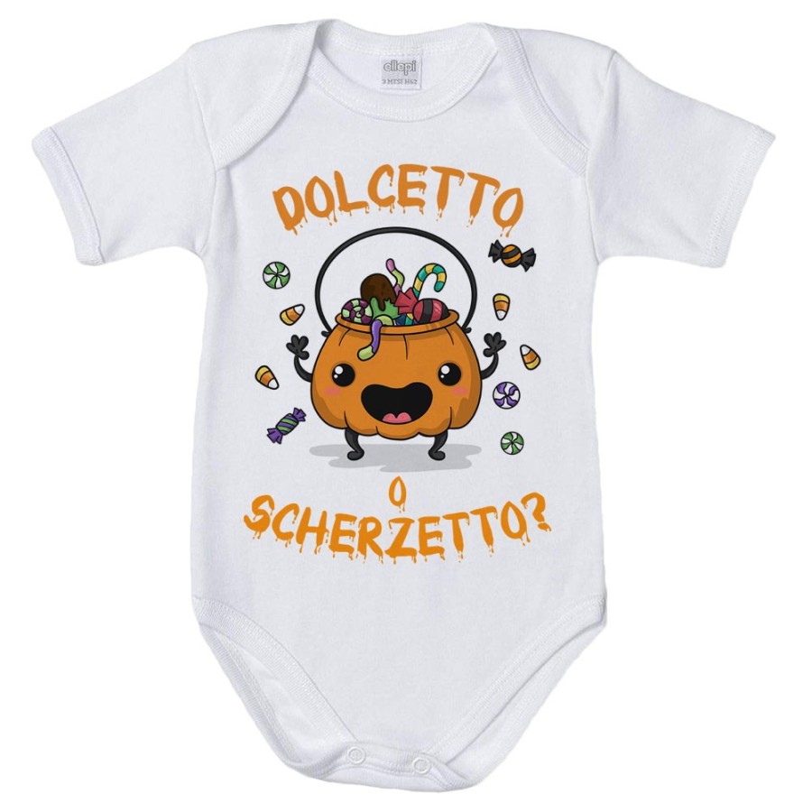 Body neonato con zucca dolcetto o scherzetto? Halloween