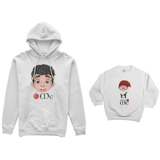 Coordinato felpe padre figlio me principe florian mini nano  Per il papà