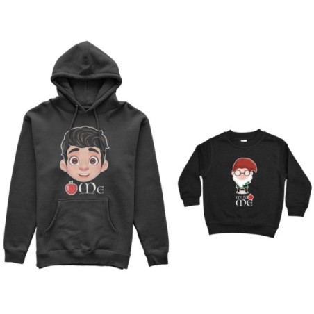 Coordinato felpe padre figlio me principe florian mini nano  Per il papà