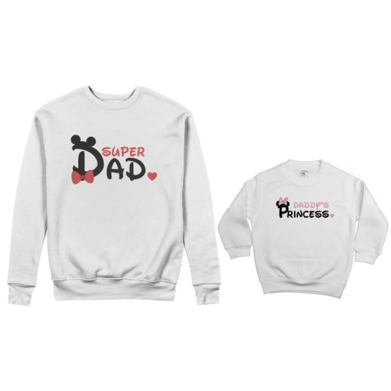 Coordinato felpe padre figlio super dad mickey Per il papà 2