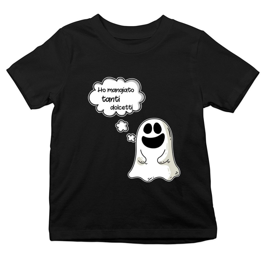 T-shirt bambino ho mangiato troppi dolcetti Halloween