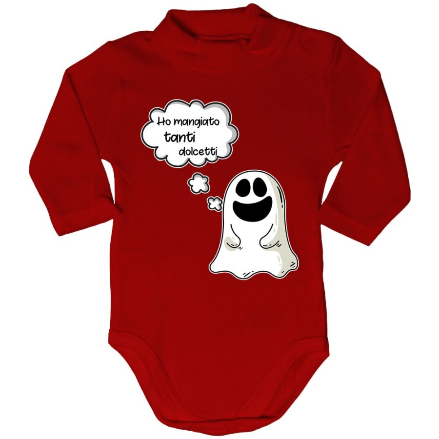 Body lupetto neonato ho mangiato troppi dolcetti Halloween