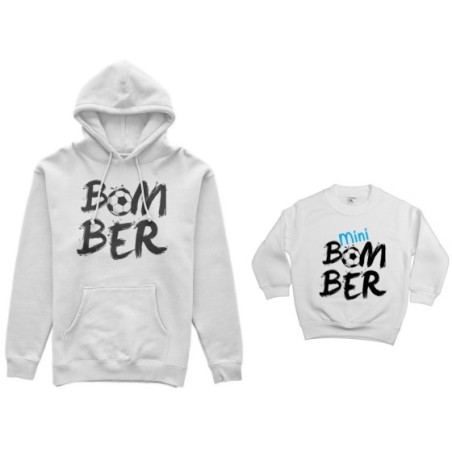 Coordinato felpe padre figlio bomber mini bomber Per il papà