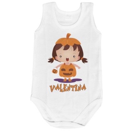 Body neonato personalizzato con nome piccola zucca
