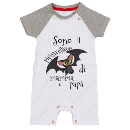Pagliaccetto neonato sono il pipistrellino di mamma e papà Halloween