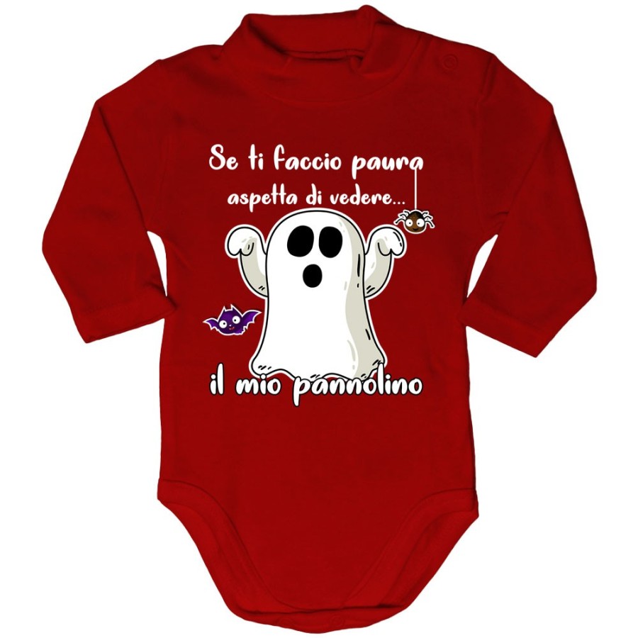Body lupetto neonato se ti faccio paura aspetta di vedere il mio pannolino Halloween