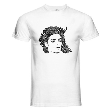 T-shirt uomo il ritratto delle canzoni di michael