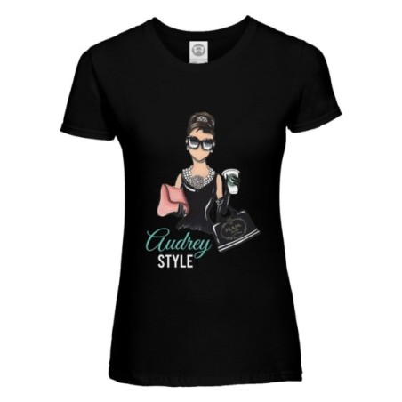 T-shirt donna lo stile di audrey Icon