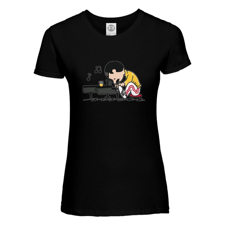 Maglia donna freddie suona il piano Icon